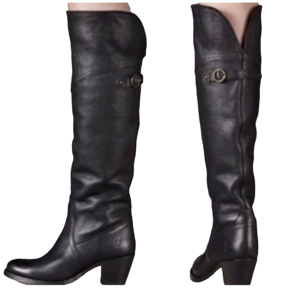 Frye Black Heeled Boots